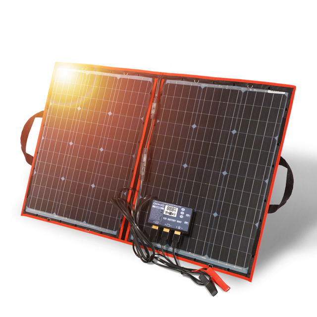 Europe Top Selling  100W 18V Flexible  Portable  Solar Panels Charge Mobile Phone Usb Charge 12V Outdoor Solar