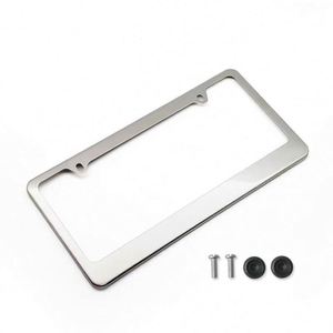 Marcos de Matrícula Personalizados de Acero Inoxidable, Accesorios para Automóviles con Tapas de Tornillos - Diseño de Cubierta Duradera - Product Image 3