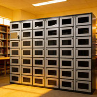 Armoire à classeurs intelligente en acier, bibliothèque, étagère, design compact et durable, idéale pour la maison, le bureau, la bibliothèque, l'atelier, la salle de sport