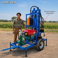 Machine de Forage de Puits d’Eau Personnalisable en Usine 35HP 200m Appareil Mobile de Forage de Puits pour l’Irrigation Agricol