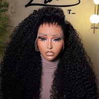 Wig Tanpa Lem HD 360 Full Draw Single Double Draw Terlaris Dengan Tali Serut Lace Frontal Wig Pre Cut Vendor 100% Rambut Asli Manusia