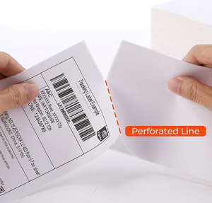 Autocollants thermiques personnalisés 4x6 pouces, 500 feuilles, pliés en éventail, résistants à l'eau, adhésion forte, personnalisables pour expédition PayPal - Product Image 4