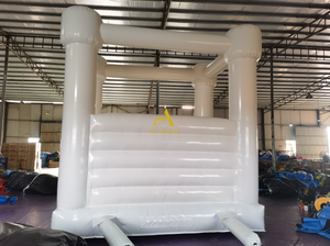 Thương mại trắng PVC <span class=keywords><strong>Inflatable</strong></span> lâu đài đám cưới ngoài trời nhà bị trả lại Trampoline và nhảy giải trí - Product Image 2