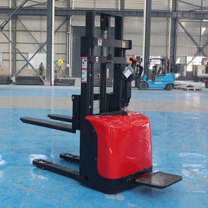 Apilador de palés eléctrico, capacidad de carga de 1500kg, marco de acero inoxidable, altura de elevación de 85-200mm, funciona con pilas - Product Image 3