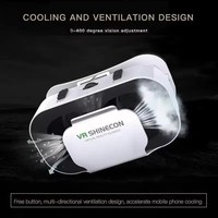 G05 Headset kacamata VR 3D, headmount realitas Virtual kacamata VR dapat disesuaikan untuk ponsel pintar Android 4.76 inci