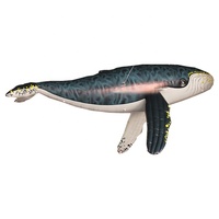 Baleine gonflable bleue géante publicité requin gonflable pour statue de présentation Grand poisson de mer suspendu décoration LED