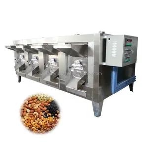 industrial cashew nut sunflower seeds roaster oven pistachio peanut nut roasting machine