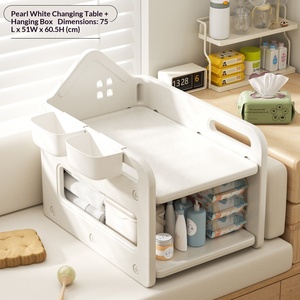 <span class=keywords><strong>Table</strong></span> à <span class=keywords><strong>langer</strong></span> Feelkids en plastique pour baie vitrée, station de bain tactile, lit de rangement multifonctionnel pour soins de bébé - Product Image 6