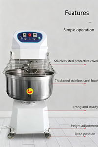 Mélangeur à spirale automatique pour pâte avec moteur, acier inoxydable de qualité alimentaire, capacité de 8 kg à 50 kg, garantie d'un an - Product Image 5