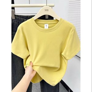 2025 été nouveau haute qualité décontracté t-shirt Sexy à manches courtes manches mode tendance solide femmes vêtements Y2k hauts - Product Image 1