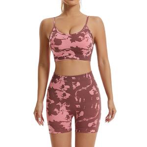 Pantalones cortos de yoga para mujer con cintura elástica para levantar glúteos Pantalones cortos deportivos ajustados sin costuras para correr - Product Image 1