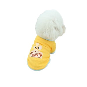 Sudadera con capucha de poliéster con diseño de perro de dibujos animados para mascotas, ropa para otoño e invierno, azul, amarillo, rosa - Product Image 5