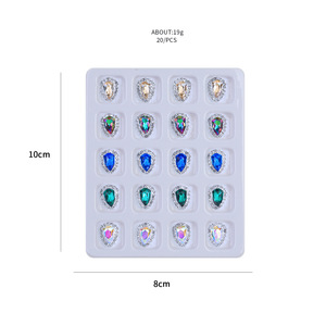 Juego de Piedras de Cristal 3D de Lujo <span class=keywords><strong>para</strong></span> Decoración de <span class=keywords><strong>Uñas</strong></span>, Formas Mixtas, Dijes de Corazón, Gemas de Cristal Multicolores <span class=keywords><strong>para</strong></span> <span class=keywords><strong>Uñas</strong></span> Acrílicas Largas, Manicura DIY - Product Image 6