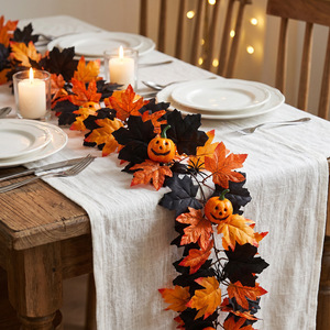 LANJO Halloween Aisle <b>Runner</b> Artificial Mixed Flowers Table Centerpiece Reusable & Recyclable Festive Style for Home Decor - Product Image 1