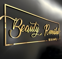 Envío Rápido, Letreros Comerciales 3D Personalizados para Decoración de Paredes de Tiendas y Empresas