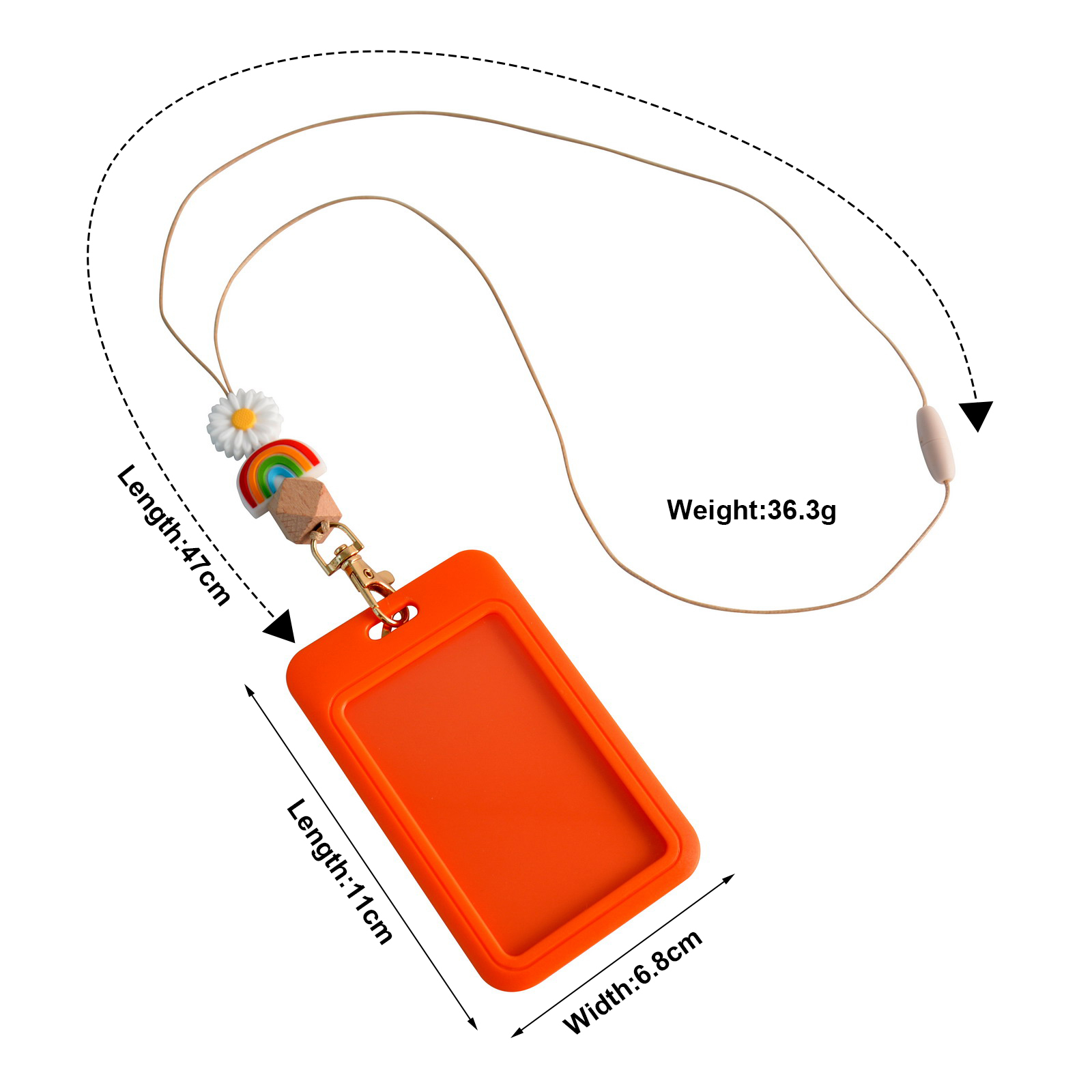 New Silicone Teacher MAMA Lanyard Rattan Silicone Beaded Lanyard Keyrings ID Cards and Keys for Mama Jewelry Image 4