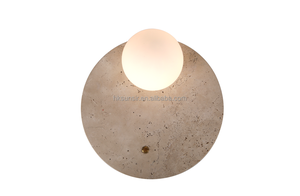 Skd sunsir Mur Scones Jaune Clair Travertin Pierre Lampes Intérieur LED bar Chambre Applique - Product Image 4