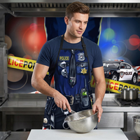 Delantales Unisex con Estampado por Sublimación, Delantales Personalizados para Cocina, Barbacoa, Manualidades, Dibujo, Profesionales Culinarios, Uniformes para Restaurantes y Bares