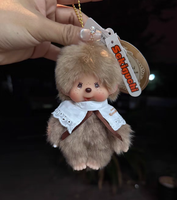 Muñeco de Peluche Auténtico Monchhichi de 13.5cm, Varios Colores, Figura Coleccionable Japonesa Original para Exhibición