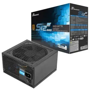 SEASONIC 500W PSU游戏台式电脑电源开关电源80PLUS支持RTX 3060 S12III-500