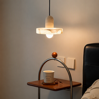 Luminaire suspendu en marbre naturel espagnol, style moderne, luxueux, minimaliste, rétro, luminaire suspendu haut de gamme pour restaurant