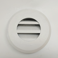Couvercle d'aération de la grille de sortie d'air en aluminium Louvre rond résistant aux intempéries