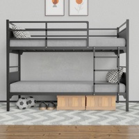 Cama de loft de acero moderno ajustable, marco de metal con acabado plateado para muebles del hogar para apartamento, dormitorio, Hotel, mercado de Oriente Medio