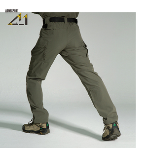 Pantalones Tácticos Estilo Pana Cruzada para Hombre - Pantalones Cargo Holgados Ripstop para Entrenamiento Deportivo Urbano al Aire Libre - Product Image 3