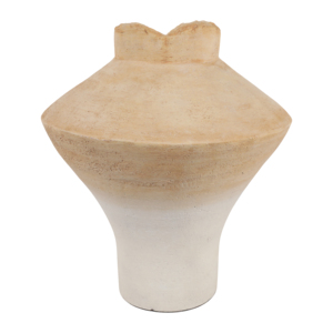Vaso in terracotta a forma di campana contemporaneo per l'arredamento del soggiorno, da tavolo o per l'ufficio, complemento d'arredo transizionale - Product Image 4