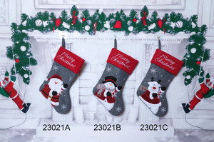 Bas de Noël en polyester rose et bleu <span class=keywords><strong>HCD</strong></span> avec broderie d'éléphant pour décorations de maison de vacances - Product Image 4