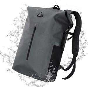Free sample Oxford Waterproof Polyester Customized Roll-Top Computer <b>Backpack</b> with a Large Capacity for <b>Business</b> School - Product Image 1