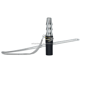 Accessori per Narghilè di Lusso Arabi, Bocchini in Acciaio Inox con Design Animale e Finitura Opaca, Bocchino per Shisha con Custodia in Pelle - Product Image 5