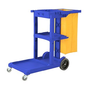 Chariot de nettoyage pliable multifonctionnel pour personnel d'entretien, chariots de ménage en plastique pour hôtel, chariot de nettoyage pour le service d'hôtel - Product Image 6