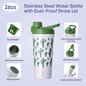 Bán Buôn 26Oz Xách Tay Tập Thể Dục Phòng Tập Thể Dục Chai Nước Thiết Kế Logo Protein Bột Shaker Trộn Uống Trực Tiếp Cho Du Lịch - Product Image 2