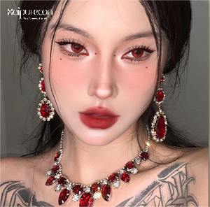 <span class=keywords><strong>Lentilles</strong></span> <span class=keywords><strong>de</strong></span> <span class=keywords><strong>contact</strong></span> <span class=keywords><strong>annuelles</strong></span> Haipurecon Rec Beautiful Eyes, vente en gros, couleur rouge, schéma <span class=keywords><strong>de</strong></span> couleurs passionné et enthousiaste, souples - Product Image 2