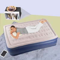Sunshine mobili per camera da letto coperta morbida floccaggio coprimaterasso gonfiabile doppio letto ad aria con pompa ad aria integrata