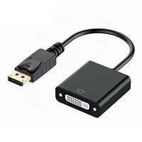 Convertisseur vidéo 1080P personnalisé câble adaptateur DP DVI-D femelle PC ordinateur coaxial paire torsadée PVC veste moniteur lecteur DVD