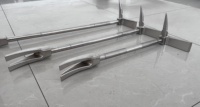 Barre de sauvetage Halligan en acier allié industriel de 24 pouces, robuste, pour le sauvetage et les interventions incendie
