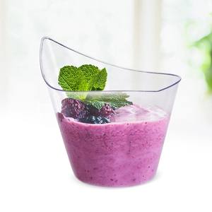 Vente en gros 2025, approvisionnement direct, plastique PS de haute qualité, transparent, forme irrégulière, jetable, dessert, <span class=keywords><strong>yaourt</strong></span>, salade - Product Image 3