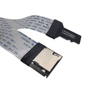 Câble flexible de longueur personnalisée pour la fente de carte mémoire Micro SD à Micro SD étendre la connexion de l'adaptateur de câble flexible