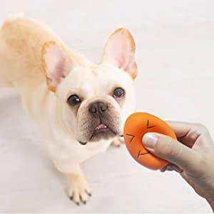 New Dog Puppy Rubber Sound Squeaky Latex Bouncy Squeaker Interactive Fetch Play Pet Egg Balls Pet Toy - Product Image 6