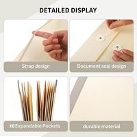 Vente chaude Manille Multi-fonctionnel Fichier Poche Split Dossier dans le cas où je vais Missing Binder Couleur personnalisée rose Bleu Jaune