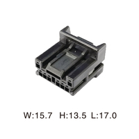 Conector automotriz de plástico eléctrico, arnés de cables macho, conector automático, 2 unidades