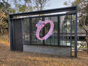 Ngoài trời cửa sổ thủy tinh trong suốt <span class=keywords><strong>LED</strong></span> P3.91-7.8 RGB đầy đủ màu sắc <span class=keywords><strong>LED</strong></span> hiển thị - Product Image 3