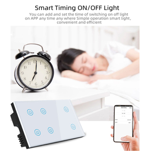 Interruptor de Luz Inteligente LangYeao Tuya de 6 Canales, WiFi Zigbee, Monitoreo de Energía de 600W, Bloqueo Infantil, Compatible con Alexa y Google Home - Product Image 4