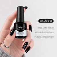 Ensemble de vernis gel noir et blanc Vinimay, normes européennes, sans HEMA ni TPO, livraison rapide, gel de base classique pour la couleur des ongles, pour le nail art