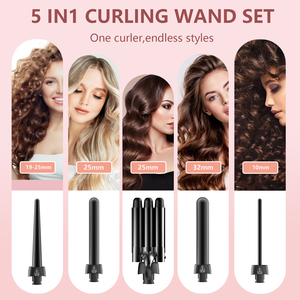 Điện 5 1 tóc uốn sắt đặt gốm Sưởi ấm nhanh chất lượng Salon bouncy lọn tóc lỏng sóng tạo kiểu ngay lập tức hộ gia đình du lịch - Product Image 4
