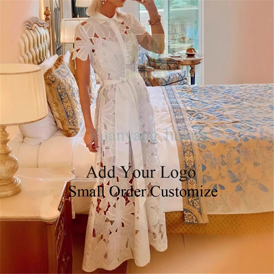 Order Online Dress With Cutwork Embroidery Slim Fit, Sexy Slit