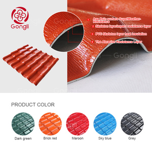 Asa Upvc Feuilles de toiture en plastique colorées en PVC Toit en <span class=keywords><strong>bambou</strong></span> ondulé Tôles de toiture en plastique espagnol synthétique Asa Pvc - Product Image 5