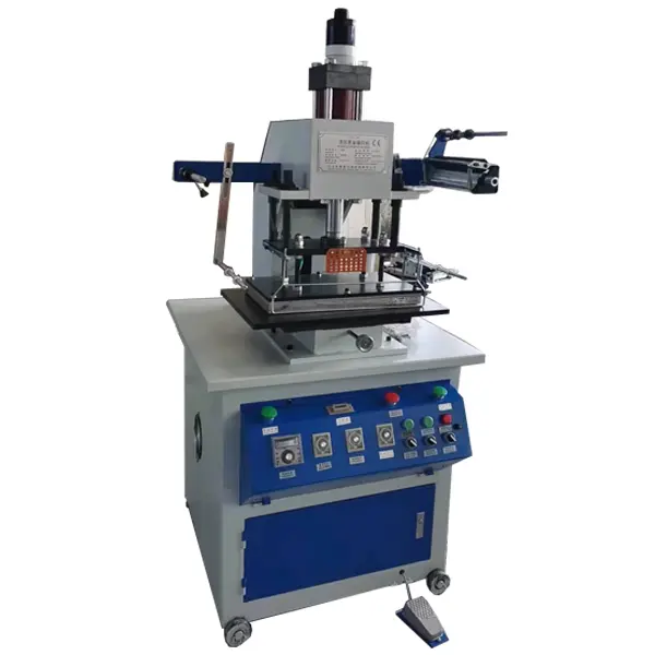 Pneumatic Stamping Machine large size area hot foil stamping machine for leather Gift box gift bag foil printing machine